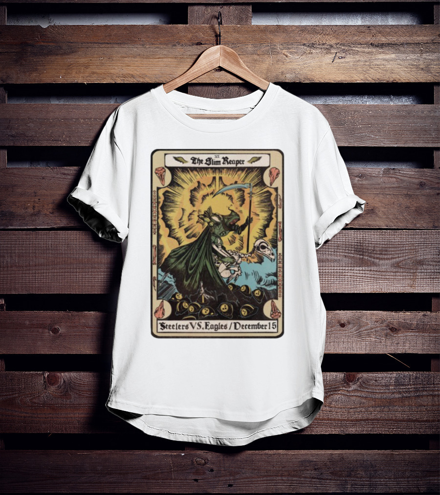 The Slim Reaper Steelers VS Eagles December 15 T-Shirt