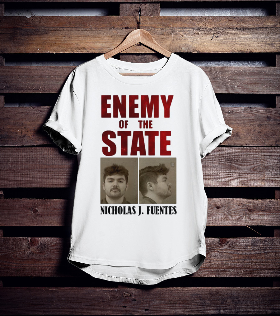 Enemy Of The State Nicholas J Fuentes Shot Image T-Shirt
