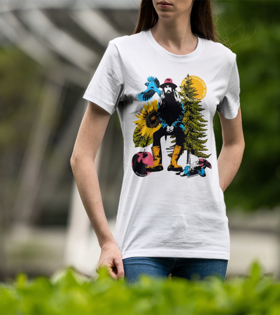 All Things Must Pass George Harrison Sunflower Tree Bird Apple T-Shirt