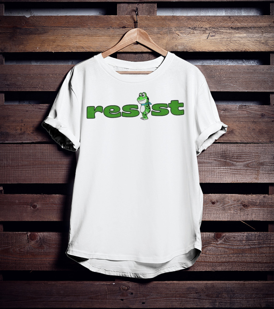 Antifa Frog Resist City Of Roses Chapter Portland Oregon T-Shirt