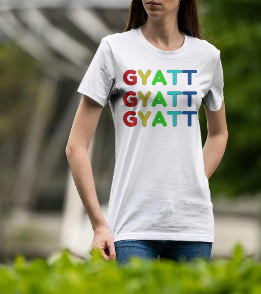 Benjixscarlett Gyatt Multicolor T-Shirt