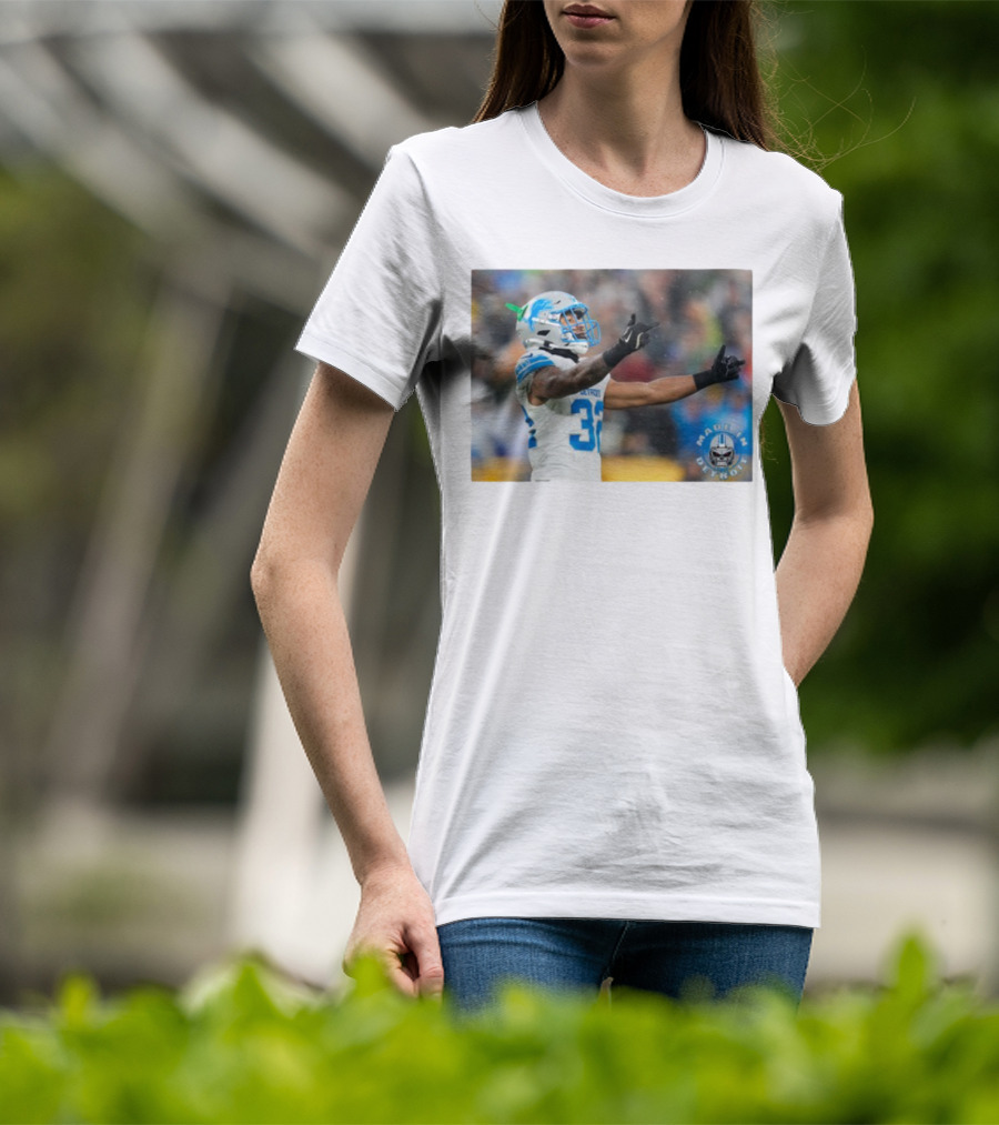 Detroit Lions Brian Branch Made In Detroit Football Celebration T-Shirt