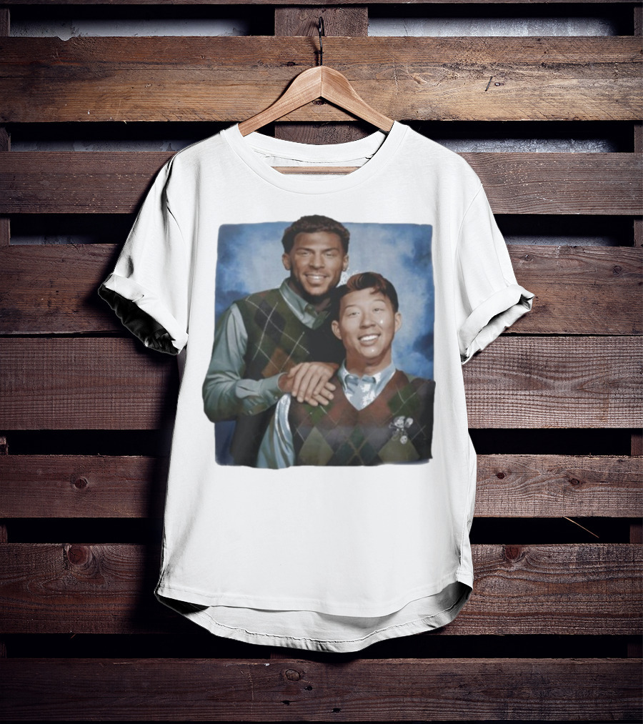 Denis Bouanga And Son Heung Min Los Angeles FC Step Brothers Vintage Style Comedy Parody Design T-Shirt