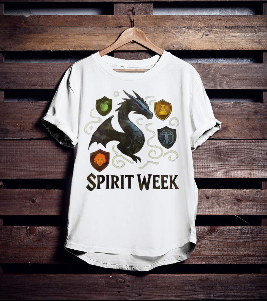Dragon Shield Icons Spirit Week Design T-Shirt
