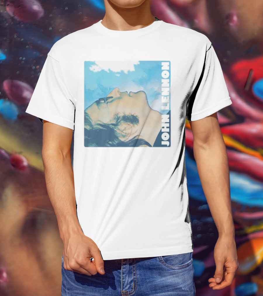 John Lennon Skyward Watercolor Portrait T-Shirt