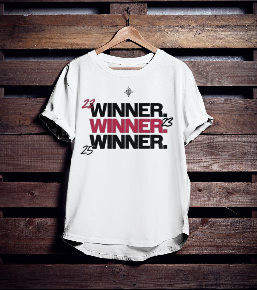 WNBA Champions Las Vegas Aces 2022 2023 2025 Winner T-Shirt