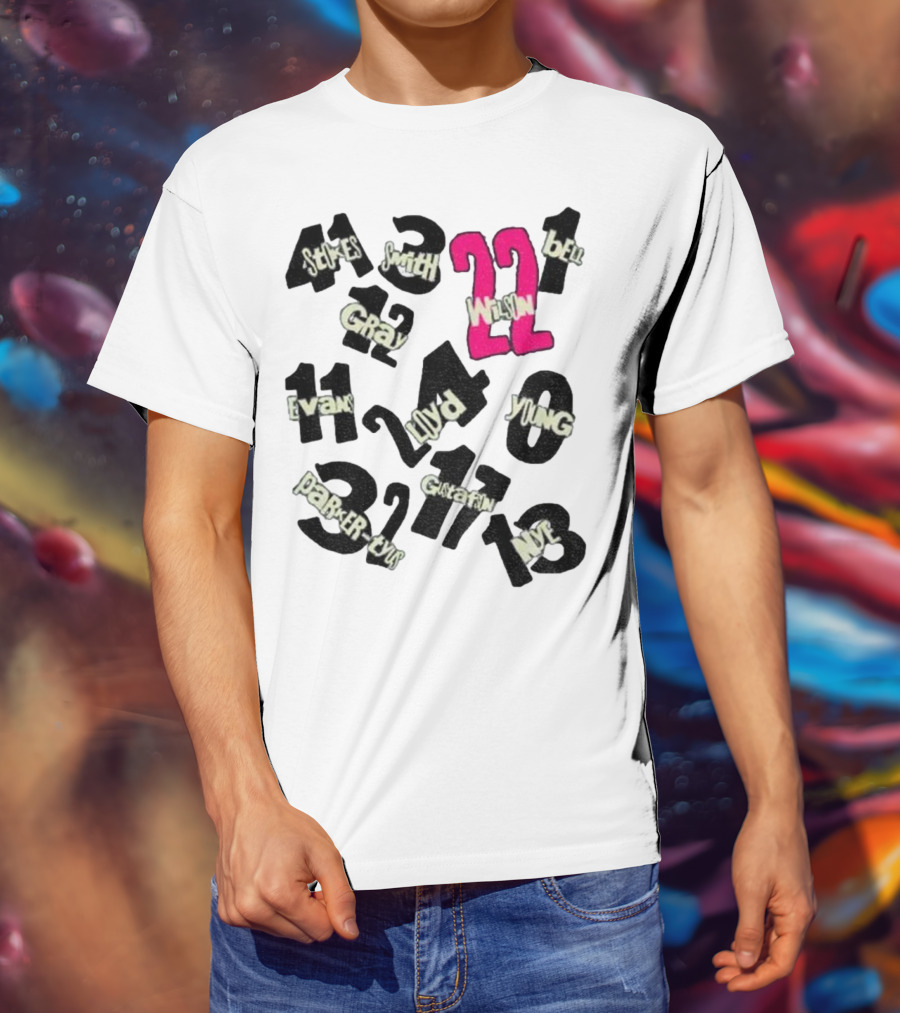 Las Vegas Aces 2022-23-25 World Champions Lloyd Wilson Young Parker Bell Stokes Smith Gray Plum Evans T-Shirt