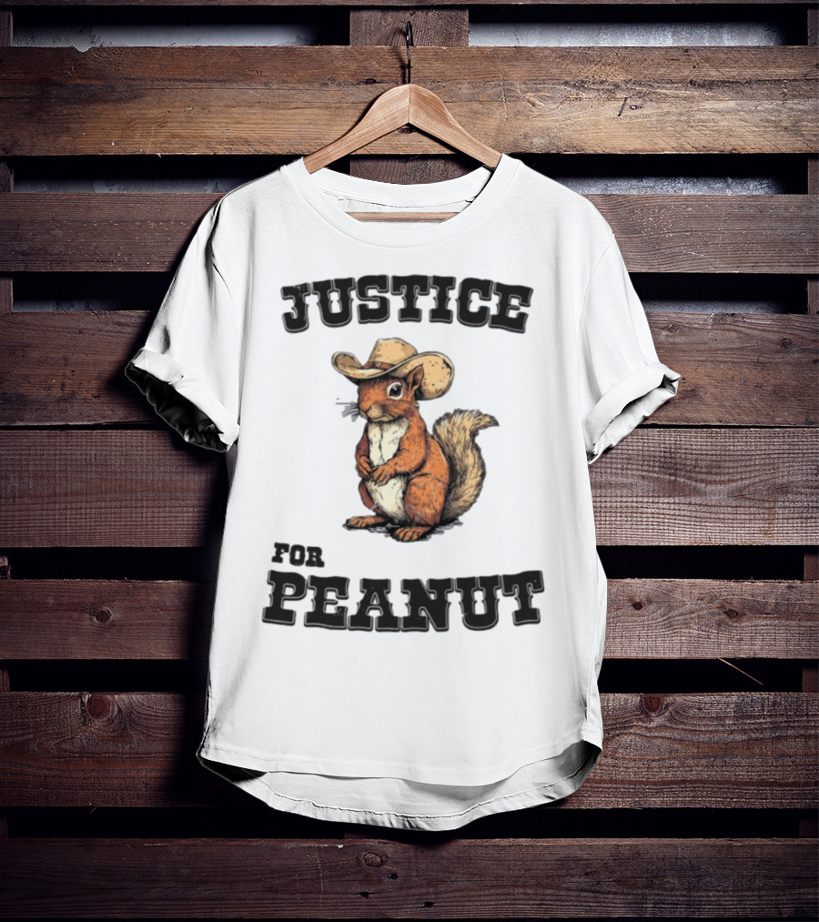 Justice For Peanut Cowboy Squirrel Limited Edition Alex Jones T-Shirt