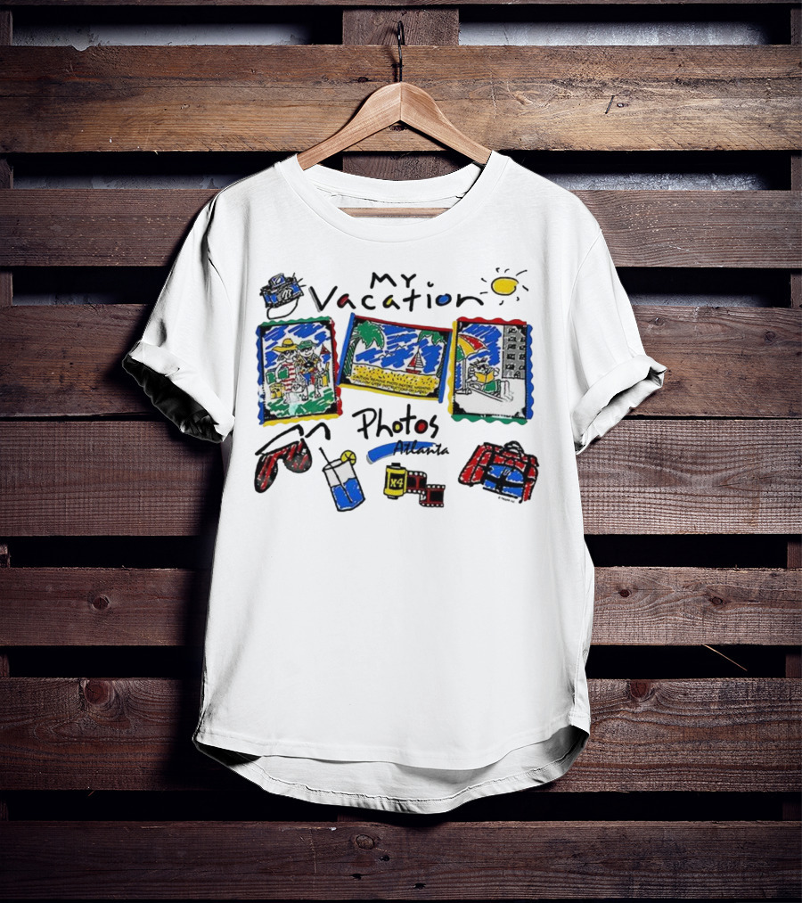 My Vacation Photos A74 Atlanta Sun Beach Camera Film Rolls T-Shirt