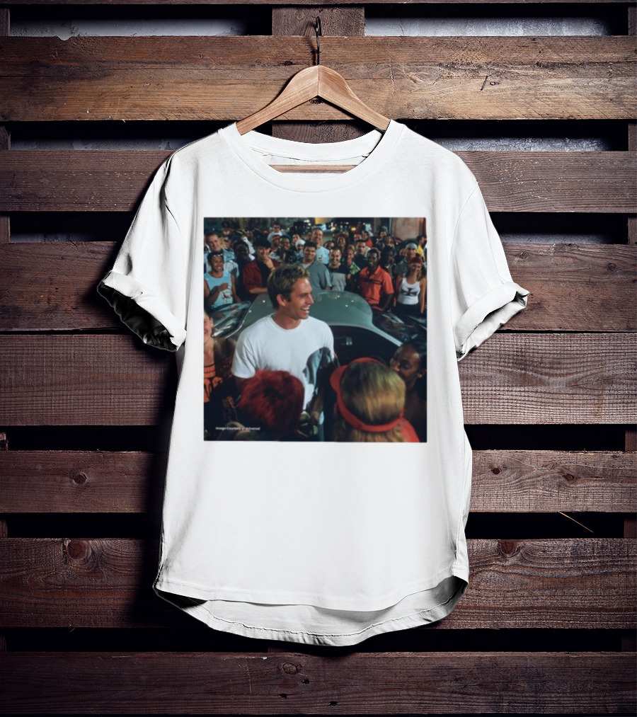 Paul Walker 51st Birthday Celebration Fast And Furious Scene T-Shirt
