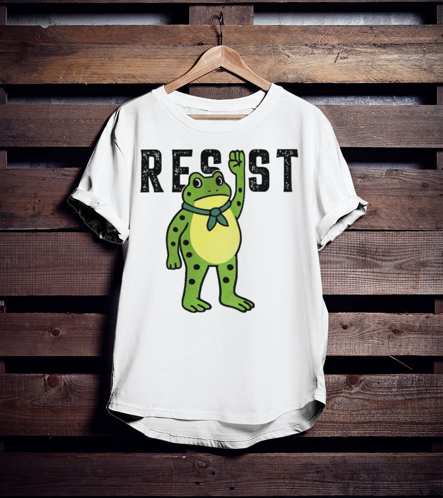 Portland Frog Resist Free Portland Ribbit Power T-Shirt