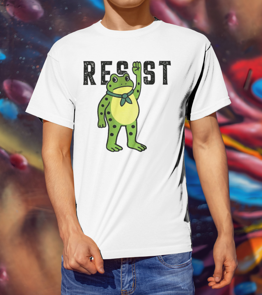 Portland Frog Resist Free Portland Ribbit Power T-Shirt