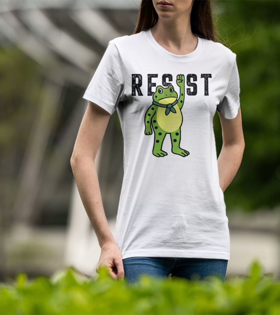 Portland Frog Resist Free Portland Ribbit Power T-Shirt