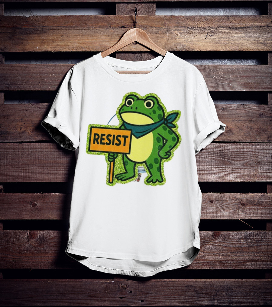 Portland Protest Frog Resist Freedom Anti-ICE T-Shirt