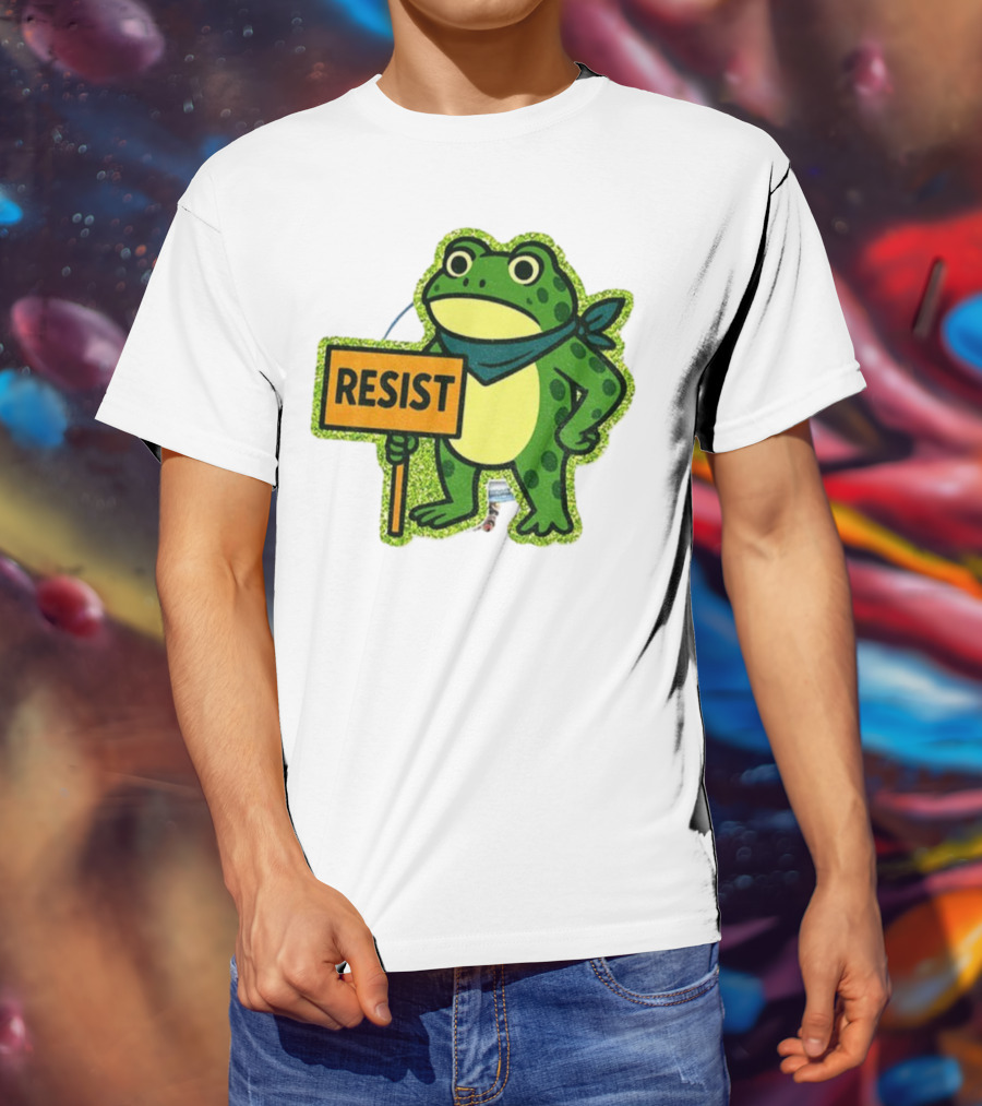 Portland Protest Frog Resist Freedom Anti-ICE T-Shirt