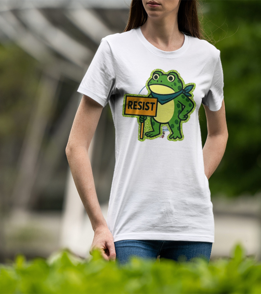 Portland Protest Frog Resist Freedom Anti-ICE T-Shirt