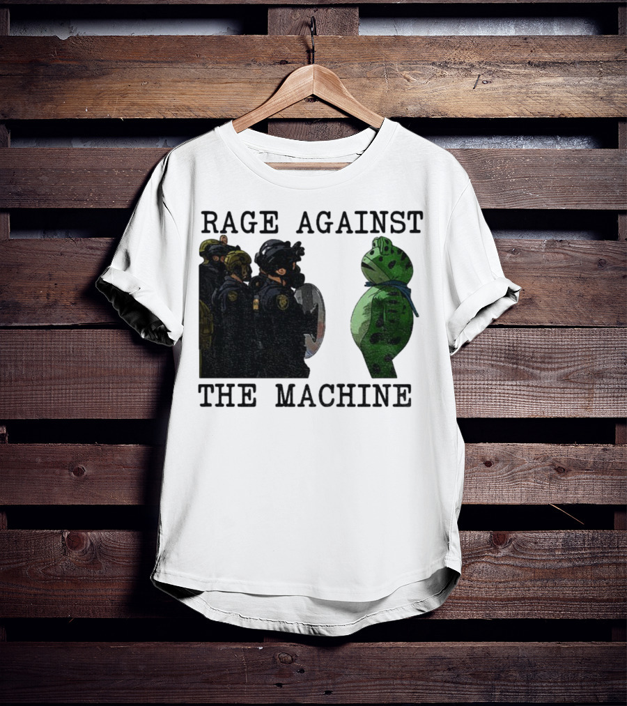 Rage Against The Machine Portland Frog Protest Poland 2025 Political T-Shirt