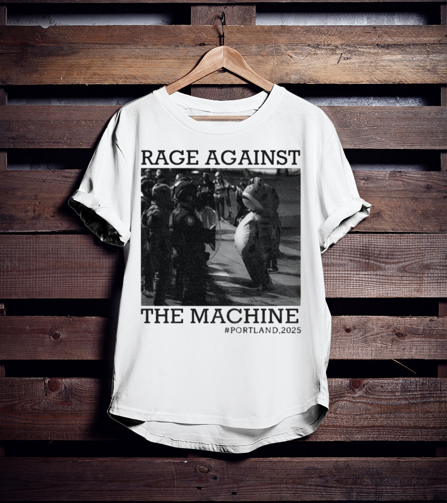 Rage Against The Machine Portland Frog Protest 2025 T-Shirt
