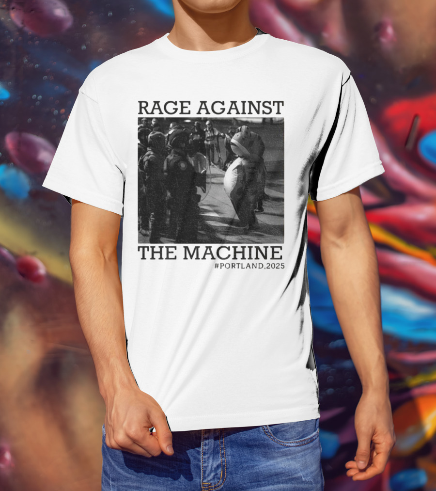 Rage Against The Machine Portland Frog Protest 2025 T-Shirt
