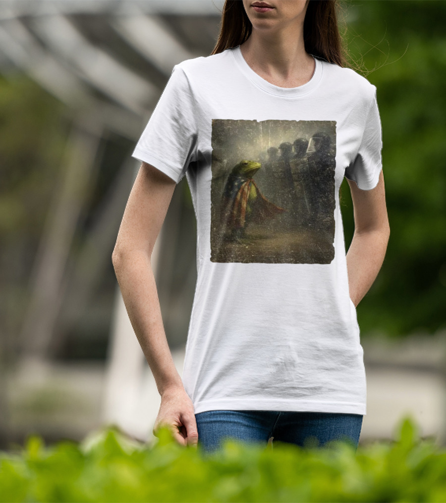 Portland Frog American Flag Protest Against Riot Police Equality T-Shirt