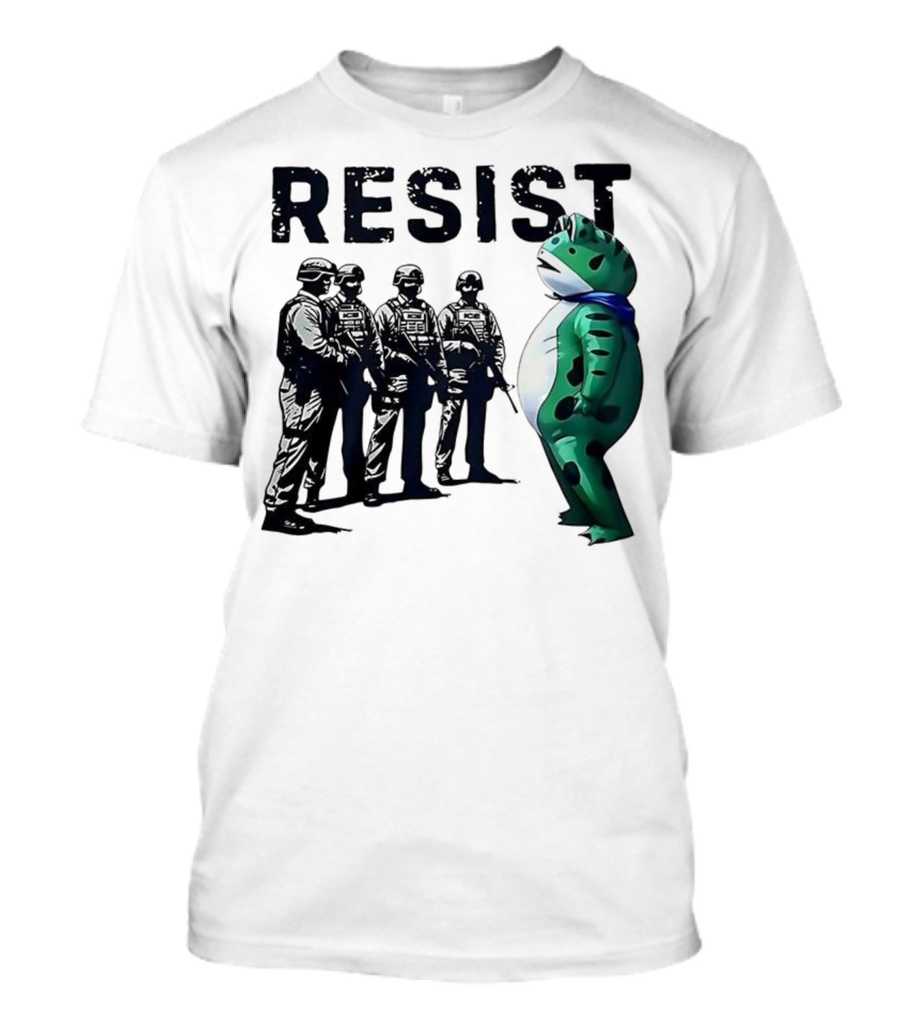 RESIST Portland Frog Protest Iconic Image T-Shirt