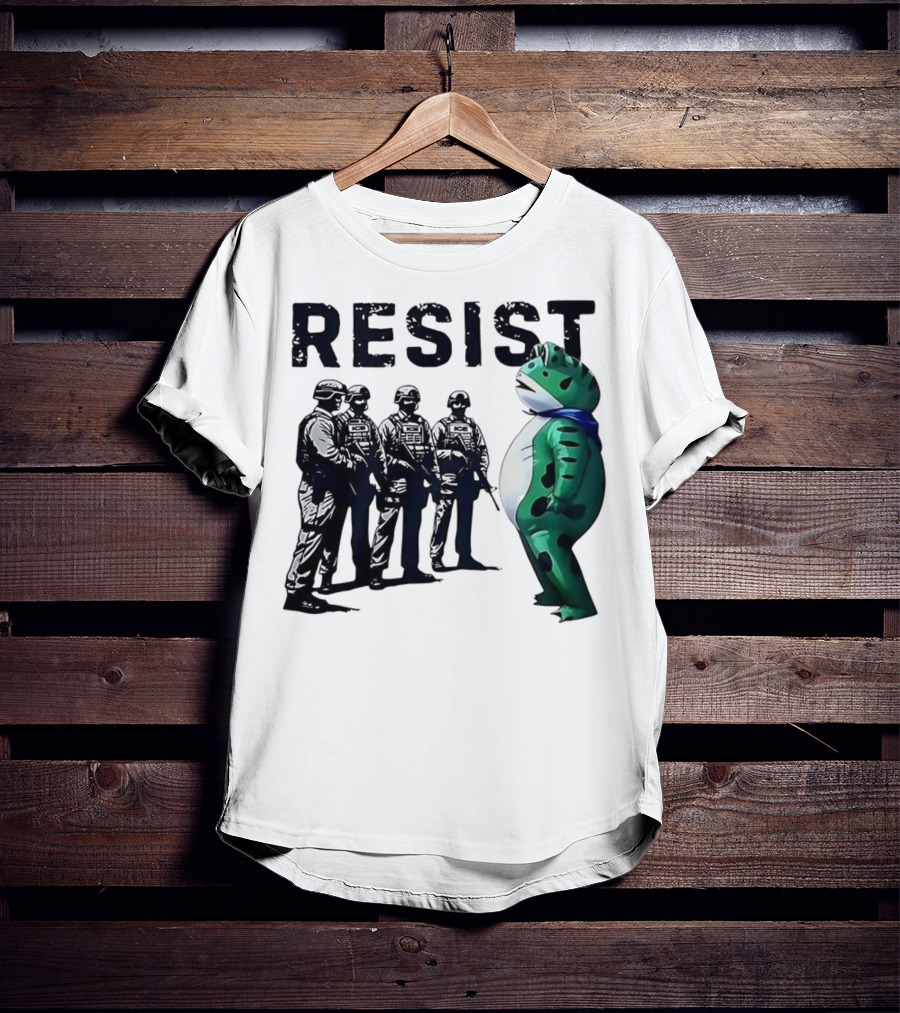 RESIST Portland Frog Protest Iconic Image T-Shirt