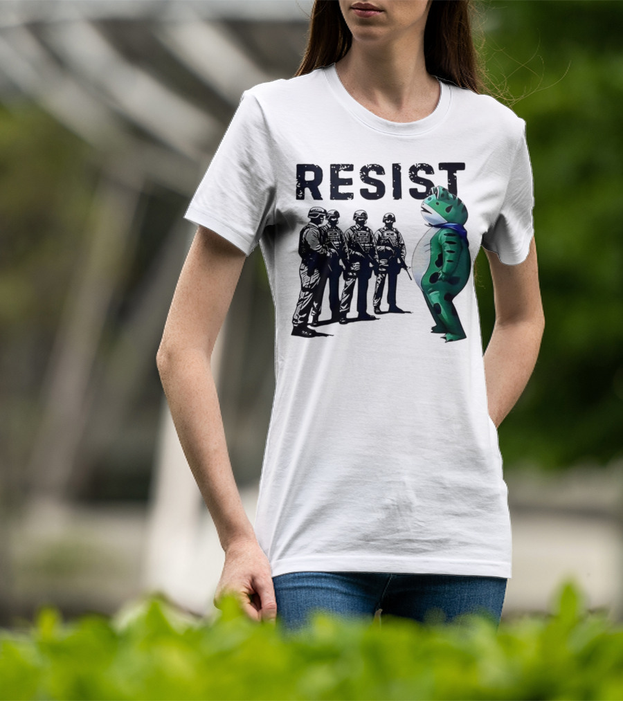 RESIST Portland Frog Protest Iconic Image T-Shirt
