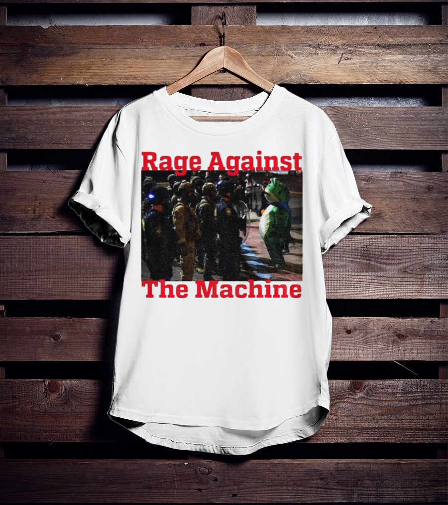 Rage Against The Machine Portland Frog Protest T-Shirt