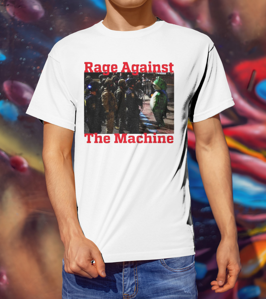 Rage Against The Machine Portland Frog Protest T-Shirt