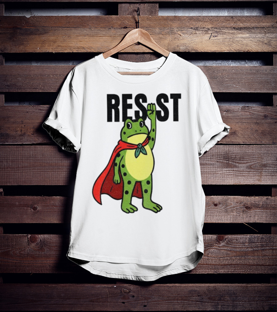 Resist Portland Frog Rage Against Machine Iconic Symbol T-Shirt