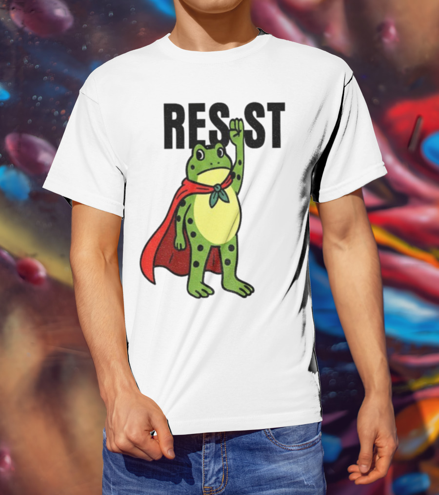 Resist Portland Frog Rage Against Machine Iconic Symbol T-Shirt