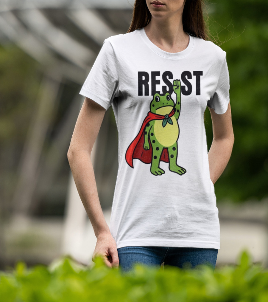 Resist Portland Frog Rage Against Machine Iconic Symbol T-Shirt