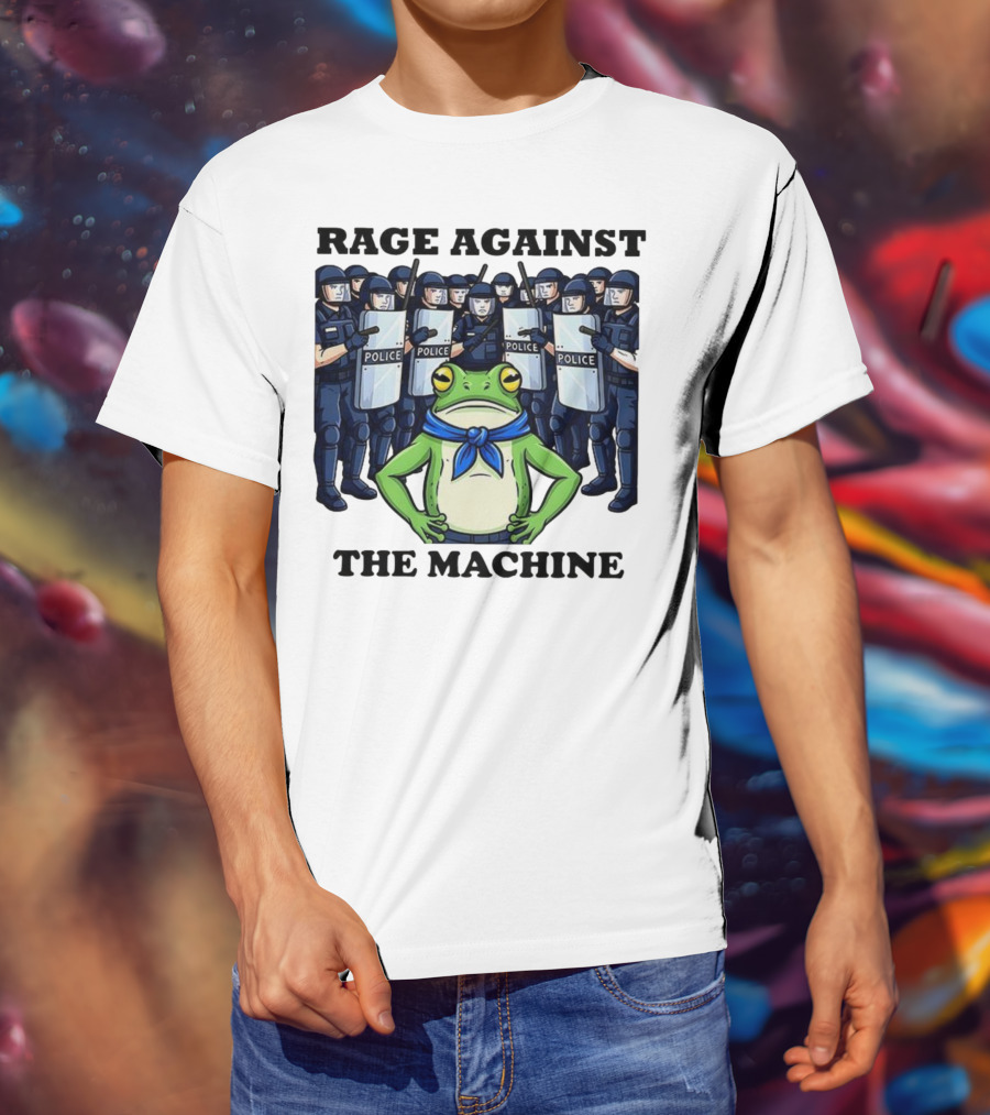 Rage Against The Machine Frog Police Standoff T-Shirt