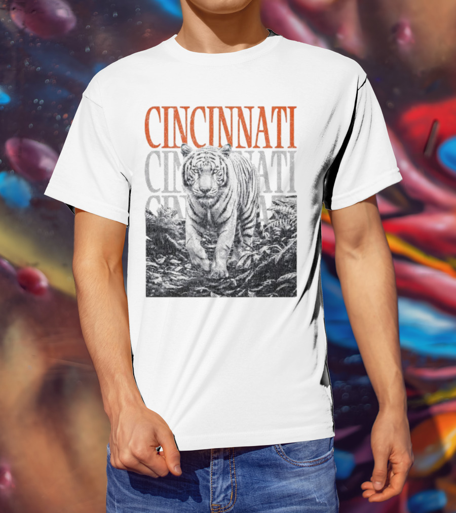 Cincinnati Bengals Tiger Fan Team Spirit T-Shirt