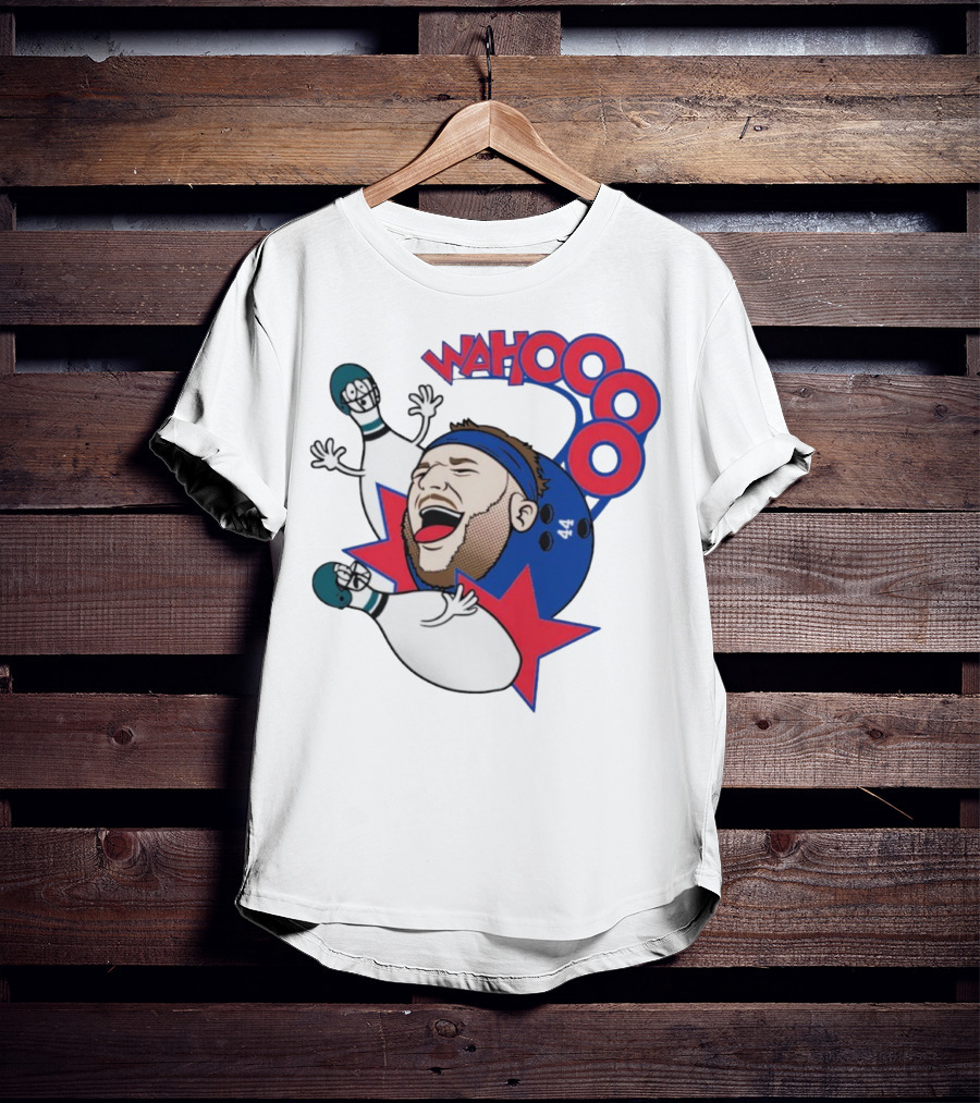 Wahooo Bowling Philadelphia Eagles New York Giants Football Face Off T-Shirt