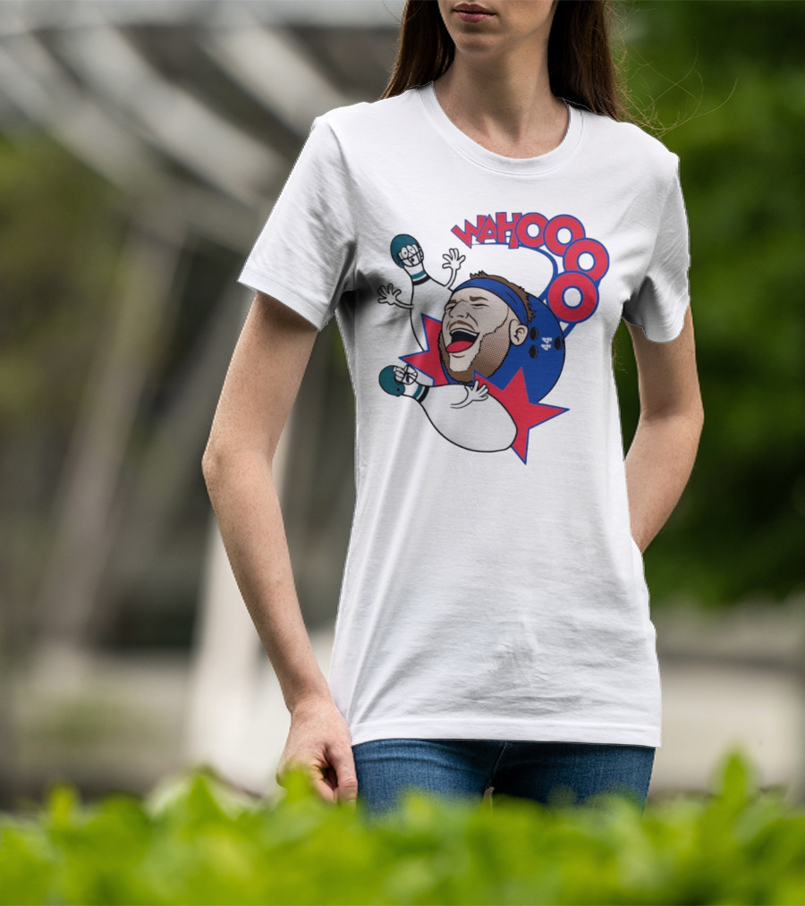 Wahooo Bowling Philadelphia Eagles New York Giants Football Face Off T-Shirt