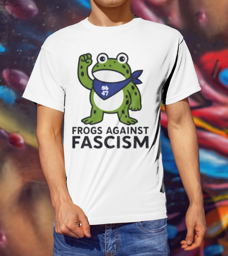 Frogs Against Fascism 86 47 Peaceful Protest Image T-Shirt