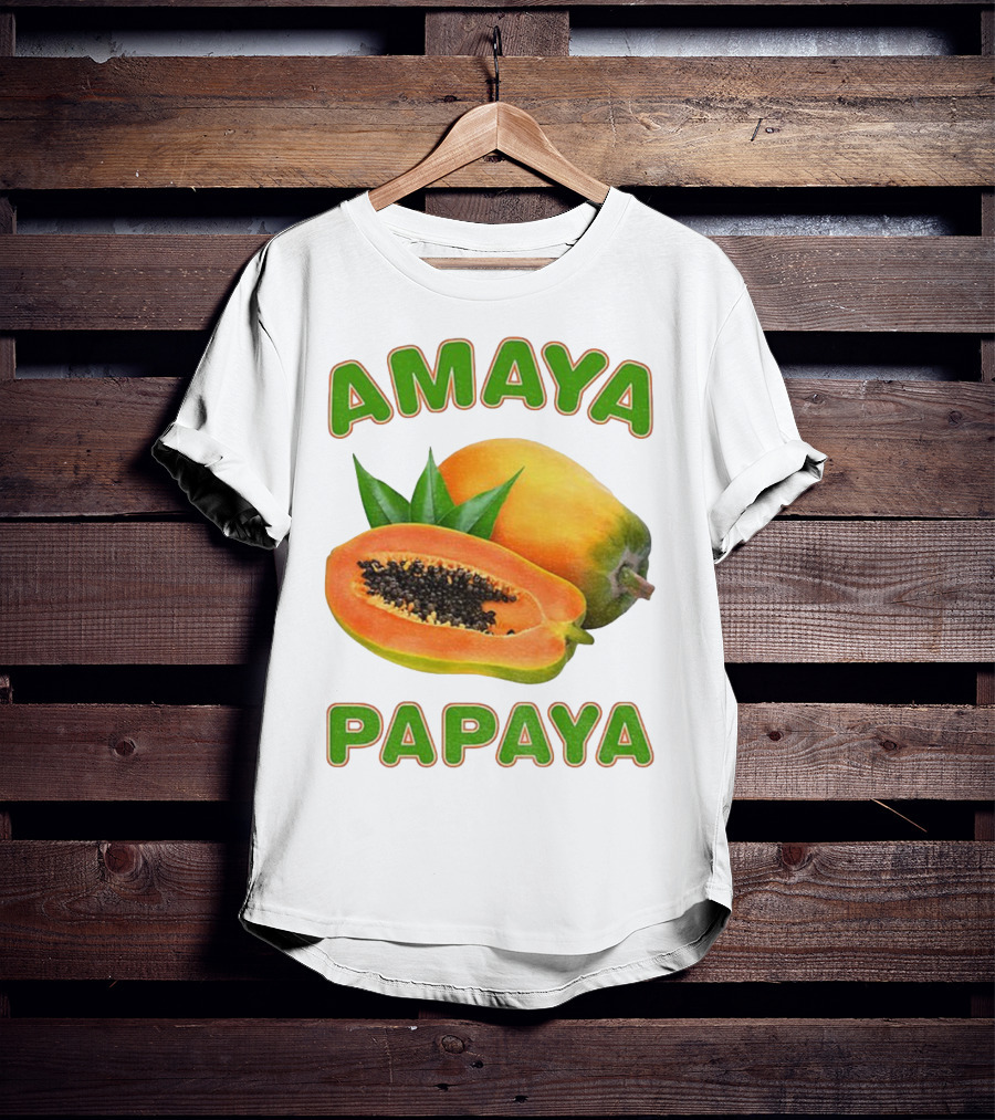 Amaya Papaya Fresh Tropical Fruit Slice T-Shirt