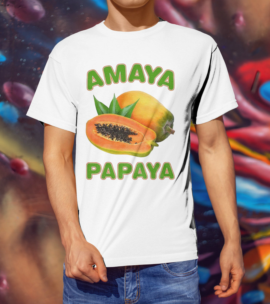 Amaya Papaya Fresh Tropical Fruit Slice T-Shirt