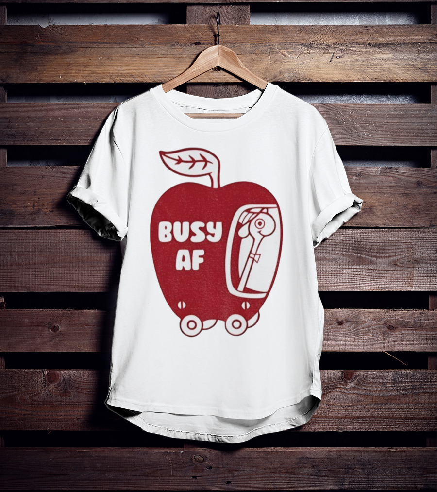 Busy AF Apple Scooter T-Shirt
