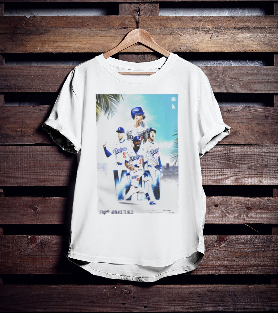 Los Angeles Dodgers Advance To 2025 NLCS Victory Celebration T-Shirt