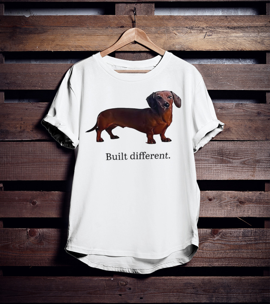 Dachshund Built Different T-Shirt