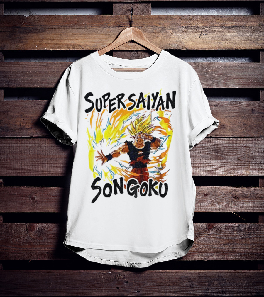 Super Saiyan Son Goku Dragon Ball Flame Aura T-Shirt
