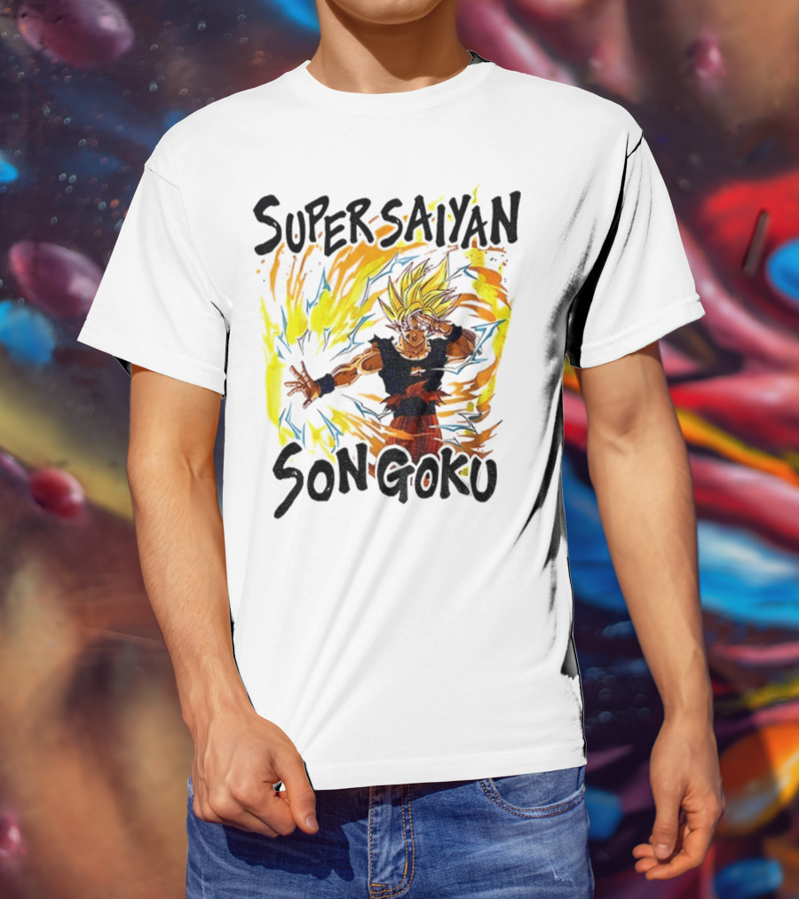 Super Saiyan Son Goku Dragon Ball Flame Aura T-Shirt