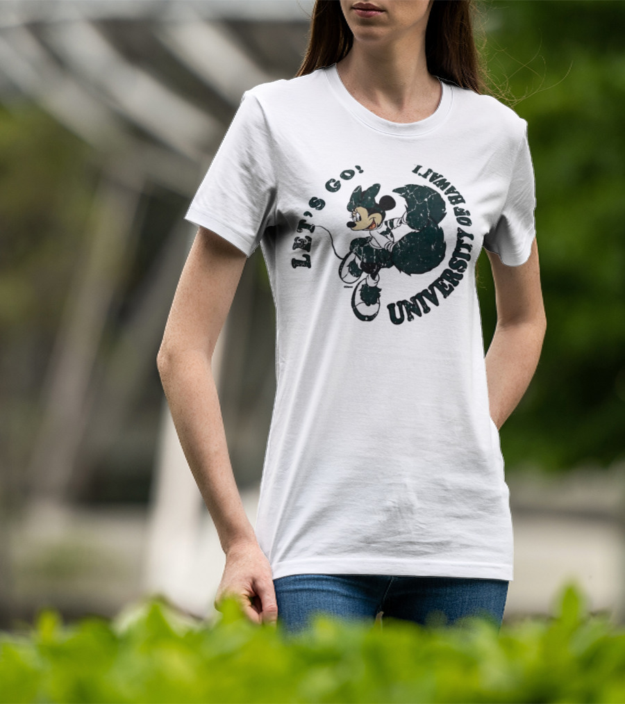 Let’s Go Minnie Mouse University Of Hawai’i Cheerleader T-Shirt