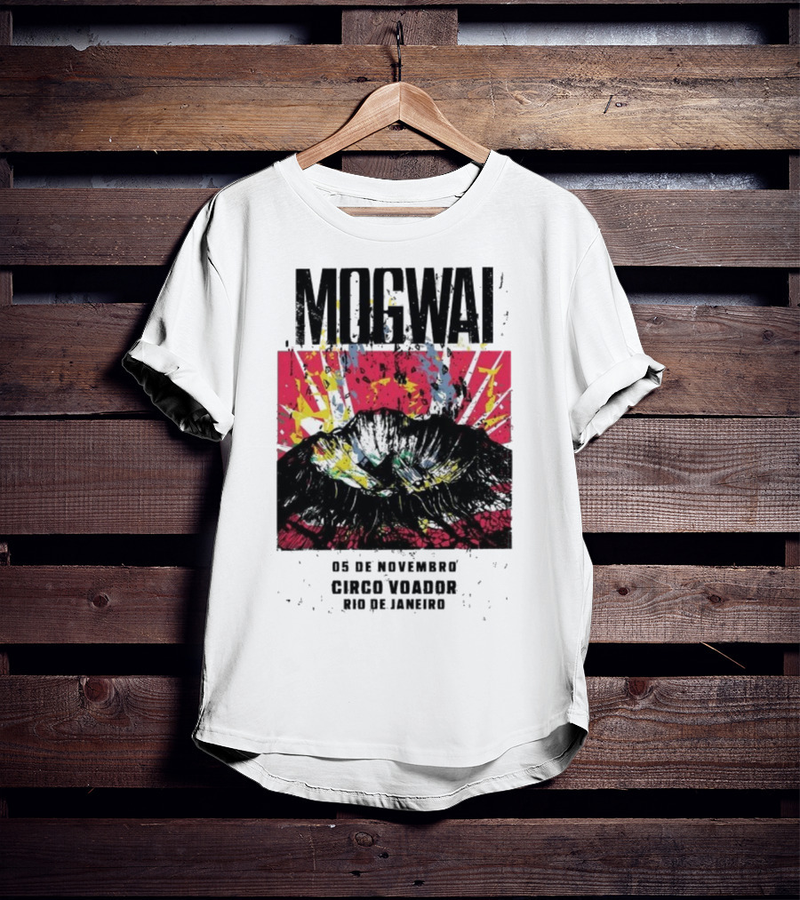 Mogwai Live Circo Voador Rio De Janeiro November 5 2025 Mountain Splash Art T-Shirt
