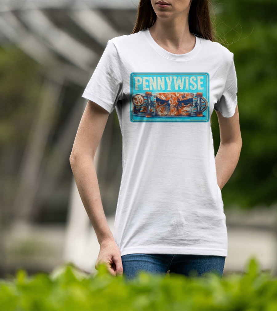 Pennywise Festival Altavoz Medellín CO Octubre 13 2025 Skateboard Art T-Shirt