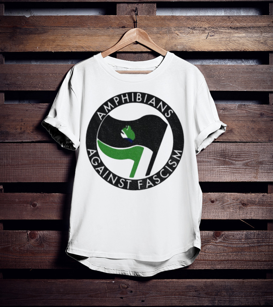 Amphibians Against Fascism Portland Frogs Antifa T-Shirt