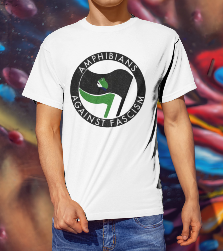 Amphibians Against Fascism Portland Frogs Antifa T-Shirt