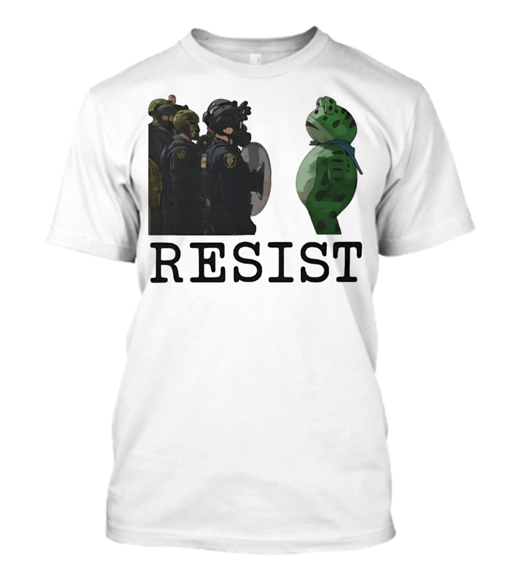 Portland Protest Resist Frog Anti ICE Anti Fascism T-Shirt